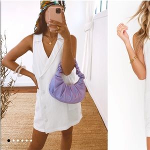 Show me your mumu Lexi linen blazer dress